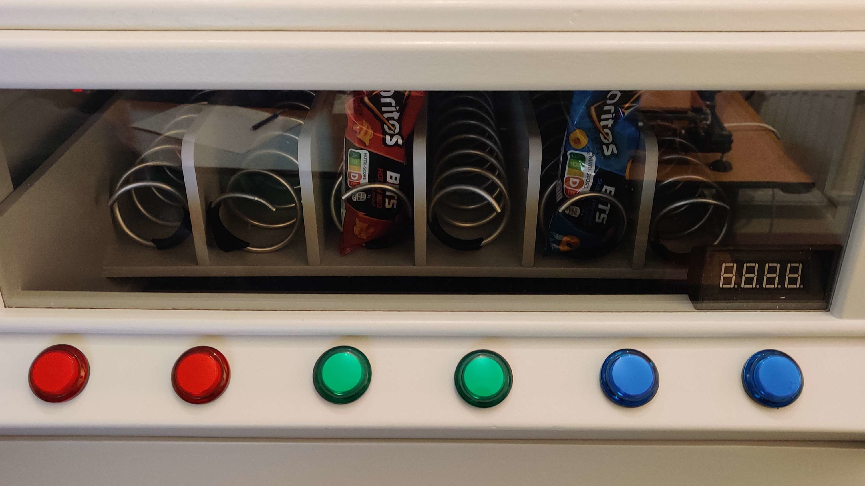 Front of the machine turned off